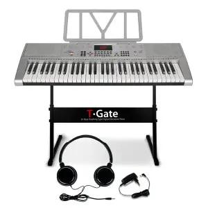 [토이게이트]61건반 교습용 디지털 피아노 JO-C03SB + 악보대 + 전용헤드셋 + 블랙스탠드 세트