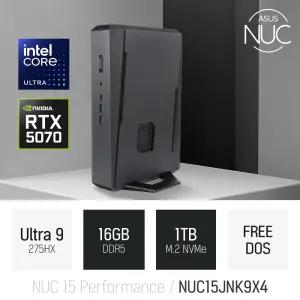 ⓒ ASUS NUC 15 Performance NUC15JNK9X4 울트라9 275HX 16GB 1TB / 고성능 게임 미니PC