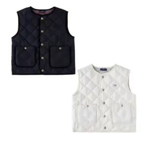 [블루독](대전신세계)25A35-131-01,02(BK,IV )다이아퀼팅베스트(정상가 119,000)