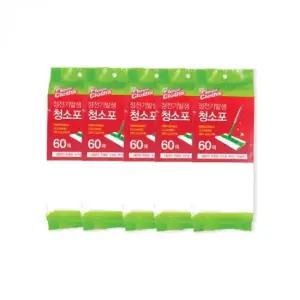 정전기 발생 청소포 60매 205x290mm 청소용품 청소포 정전기청소포 부직포청소포 정전기포