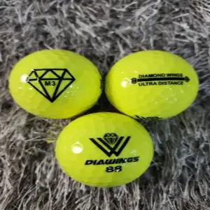 골프공 다이아윙스 M3 장타 비거리 고반발 볼 유광옐로우 3구 (투명케이스...
