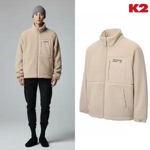 [백화점 출고] K2 플리스 남자 비숑 에코 베이지 털 뽀글이 점퍼 후리스 자켓