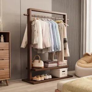 원목 행거 스탠드 선반 스탠딩 스탠딩옷걸이 예다움 우디홈 엣지형 이동식 틈새 옷걸이 옷장