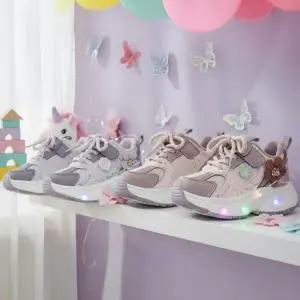 기모 안감 LED 불빛나는 겨울 유아 운동화 스니커즈 (140-160)