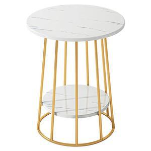 모던 인조대리석 북유럽 거실 원형 티테이블 탁자 사이드 작은 소형