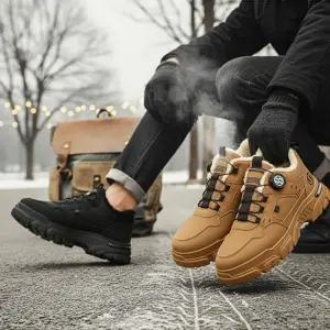 남성 3컬러 털안감 기모 원터치 다이얼 피팅 운동화 안전화 미끄럼방지 배달 택배