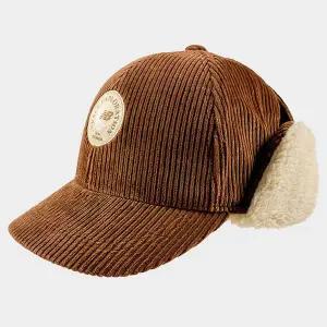 국내매장판 뉴발란스 키즈모자 코듀로이 귀달이캡 NK8BCF305U-BROWN P2512 방한모자