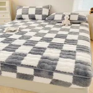 겨울매트리스커버 극세사매트리스커버 퍼 벨벳