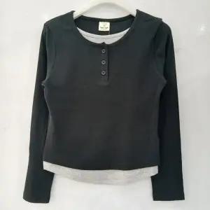 [에꼴리에][모다부평]헨리넥 레이어드 슬립티/26OT452BK_BP