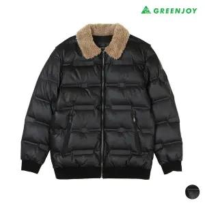 [아웃도어스/그린조이]남성 무광 가죽 다운 점퍼_GW23WJ41M