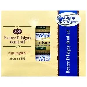 이즈니 가염버터 프랑스산 250g 3개입