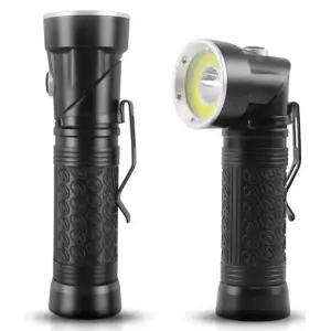 캠핑 등산 후레쉬 휴대용 ㄱ자 꺽임 LED 자석 손전등 경비원 작업용 야간순찰