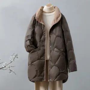 데일리 여성 경량 패딩 루즈핏 여성 오리털 코트 간절기 겨울