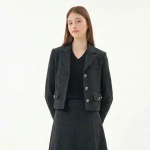 [케네스레이디][BYLYNN]헤링뮤 금장버튼 울 자켓 EWJKOK4300