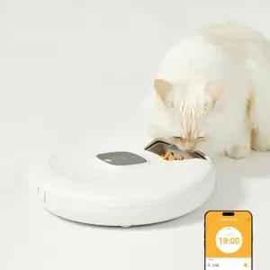 페페 강아지 고양이 6구 자동간식기 습식 화식 블루투스 분리세척 자동급식기