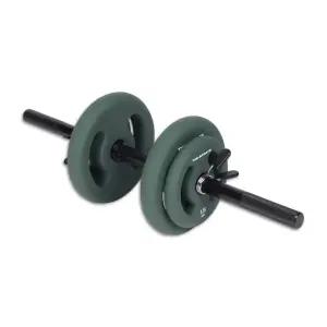 더스포츠 Evo Moss 무게조절 코팅 덤벨 아령 세트 홈트 헬스, 16kg 1개