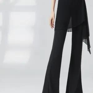 라인댄스 쉬폰 랩 줌바 요가 스커트