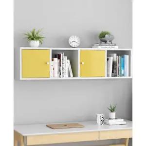 벽걸이 책장 선반장 인테리어 화이트 원목 길이 주방 수납장