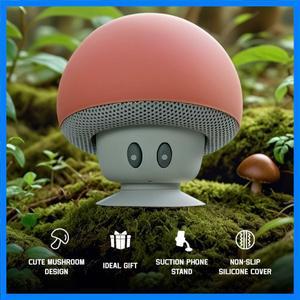 미니 버섯 블루투스 스피커 방수 흡입 컵 휴대용 스피커 HD베이스 크리 에이 티브 만화 선물 욕실 야외