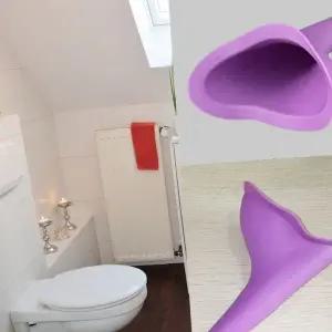 간이화장실 응급 깔때기 운전 위급 보조소변기 실리콘 (WFJ74GW)