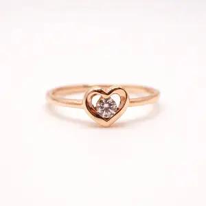 [오팔하우스]오팔하우스14k 하트 큐빅 반지 OPJJR9843