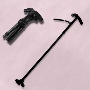 실버보행기 어르신 네발 미끄럼방지 LED랜턴 할아버지지팡이 5단 (WFJ7C41)