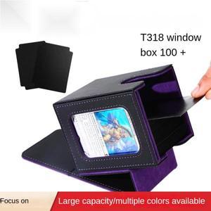 #커맨더 디스플레이 카드 케이스용 덱 박스 더블 슬리브 100장 수납 가능 MTG/TCG/CCG/스포츠 보관 2개의