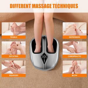 전기 발 마사지기, 피로한 근육과 발바닥을 위한 온열 공기압축 기능과 심부 마사지 시아츠 기능 탑재