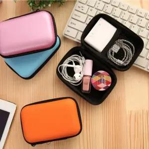 휴대용 이어폰 헤드폰 충전기 화장품 파우치 케이스 휴대용 USB