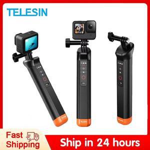 TELESIN 부력 바 방수 셀카봉 고프로 히어로 9 10 12 핸드 스트랩 무선 리모컨