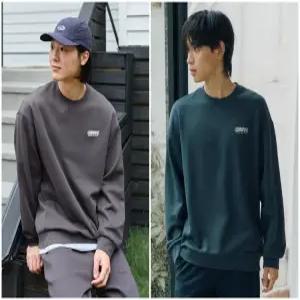 남성) 무브 더블 피케 그래픽 맨투맨_PHF4TR1720