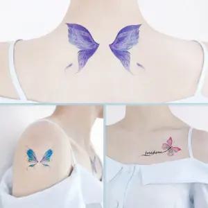 꽃 나비 타투 여름 패션 헤나 스티커 세트 나비타투 나비타투시트커