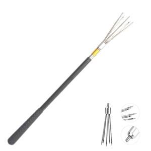 바다와 얼음 낚시, 물고기, 개구리, 두더지 사냥에 적합한 가시가 달린 5개의 이빨 작살과 4.5피트 망원경 막대 5개 섹션