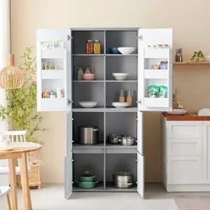 가구산책 냉장고형 광폭 800 팬트리장-상하부 6도어 수납장 DN7224