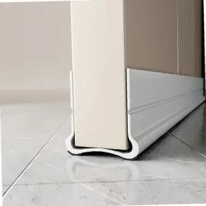 틈새 방문 차단막 부착형 문틈 보호용품 실내 방음 커버