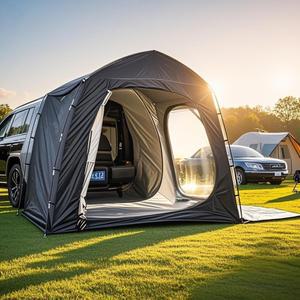 SUV용 자동차 뒷문 텐트 4000mm 방수 빠른 설치 하이킹 및 야외 모험을 위한 초대형 캠핑 쉘터