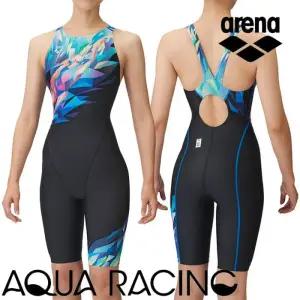 아레나 여자 경기용 5부 반전신 수영복 F153642 선수용