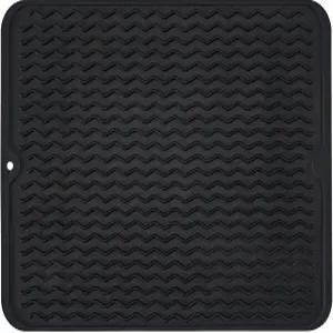 실리콘 식기 건조 매트 미끄럼 방지 이지 클린 싱크대 주방 카운터 냉장고 또는 서랍 라이너용 대형 내열