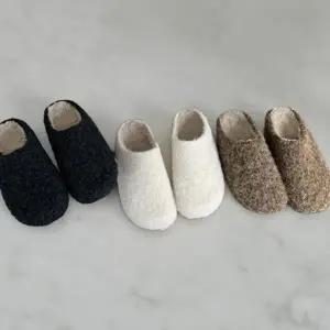 [다잇템] 여성 라이닝 슬리퍼 보온화 FW 미니멀리즘 퍼 FUR 뽀글이 슬리퍼