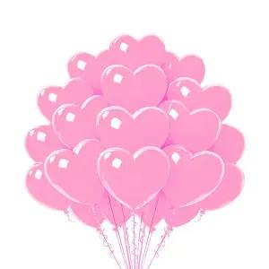 [파티아일랜드]15cm 하트 풍선 100P 핑크 미니 대량 파티풍선 어린이집 돌잔치 이벤트