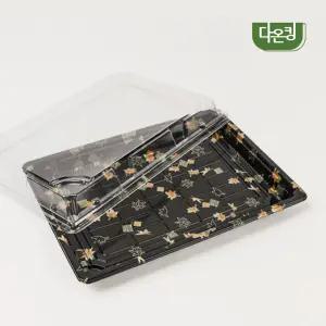 다온킹 사각초밥용기 HP-11 흑금단 200개 합세트