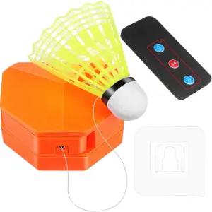 POPETPOP 배드민턴 자가 훈련 도구 리바운드 트레이너 1인용 조절식 장치 신축성 스트레칭 라켓 세트