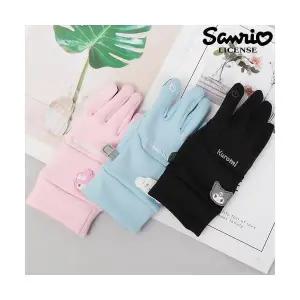 장갑 터치페이스레져 자전거장갑 주니어 방한장갑 여아 여성 엄지장갑 초등학생 니트장갑 아동