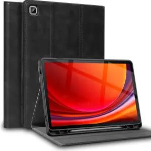 삼성 갤럭시 탭 A7 10.4인치 케이스 S 펜 홀더 2020/2022 모델(SM-T500/T505/T507) 정품 가죽 커버 보호 쉘