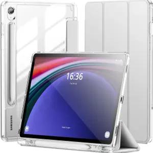 삼성 갤럭시 탭 S10 라이트 / FE S9 5G 10.9 인치 11 (S펜 홀더 포함)용 INFILAND 케이스 슬림 클리어 보호