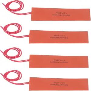 실리콘 고무 히팅 패드 산업 장비 파이프의 혼합 및 단열을 위한 4개의 DC 12V 20W 유연 히터 매트 블랭킷