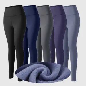 따뜻한 여자 요가바지 기모레깅스 겨울 필라테스 하의 줌바복 필라테스복