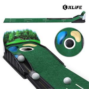 골프 퍼팅연습기 무소음 자동리턴 실내 연습 매트 스윙 퍼팅매트 볼가림막