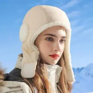 레이업캡 패딩 방한 모자 귀도리 겨울 스키 데일리 (WFKBRZO)