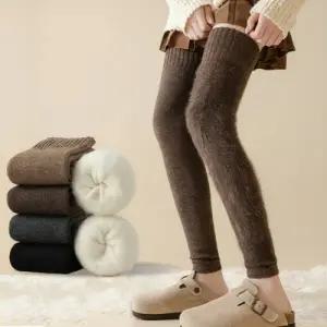 겨울 혹한기 니트 롱 레그워머 다리 허벅지 토시 보온 속기모  발레 니하이 방한 무릎 토시
